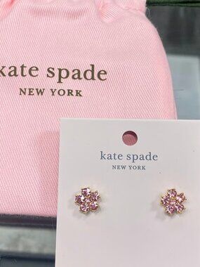 Kate Spade Flower Studs O0RU2821 Light Pink NWT